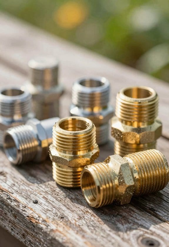 brass fittings offer longest durability
