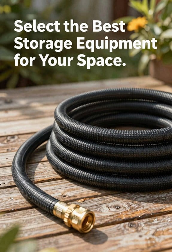 compact protected hose storage