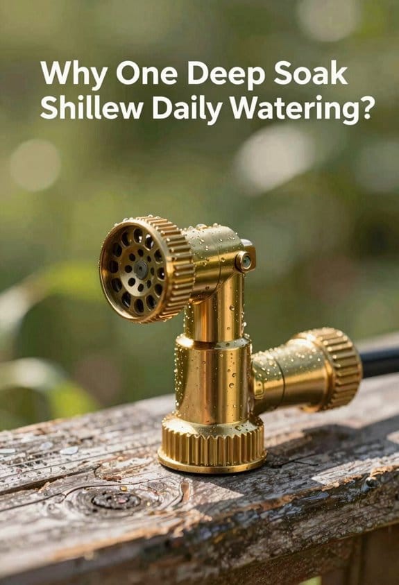 deep weekly soaking builds roots
