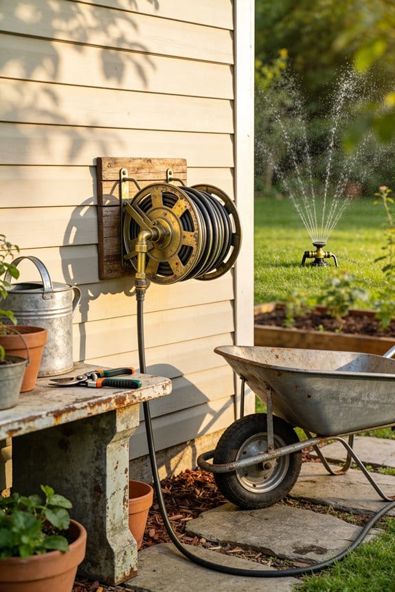 efficient wall mounted garden toolstorage