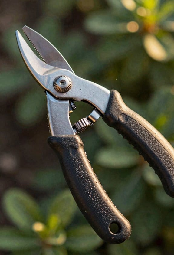 ergonomic padded carbon steel pruners