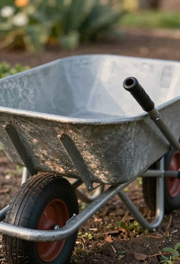 inspect wheelbarrow before use