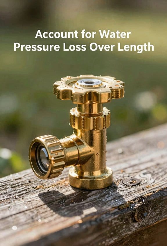 long hose reduces pressure