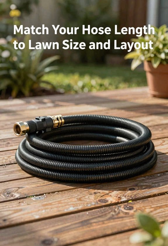 match hose length to lawn