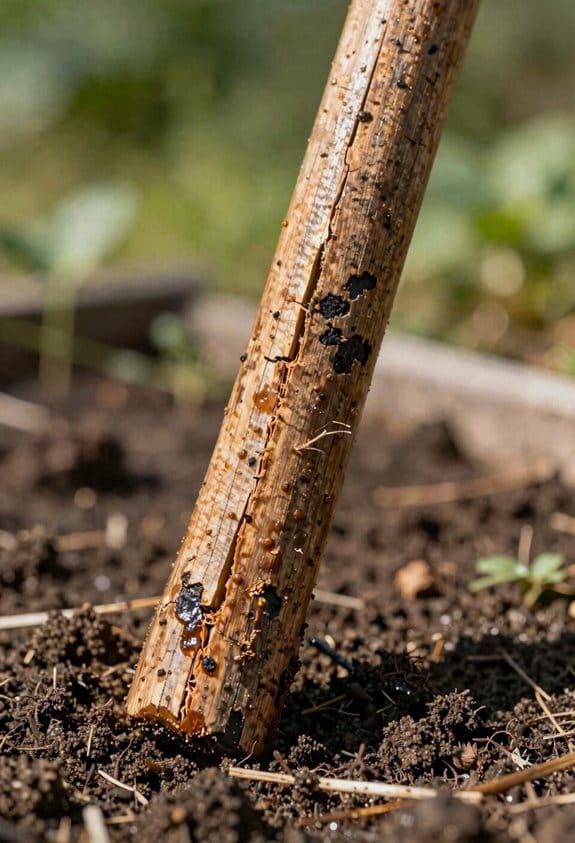 moisture driven uneven wood stress