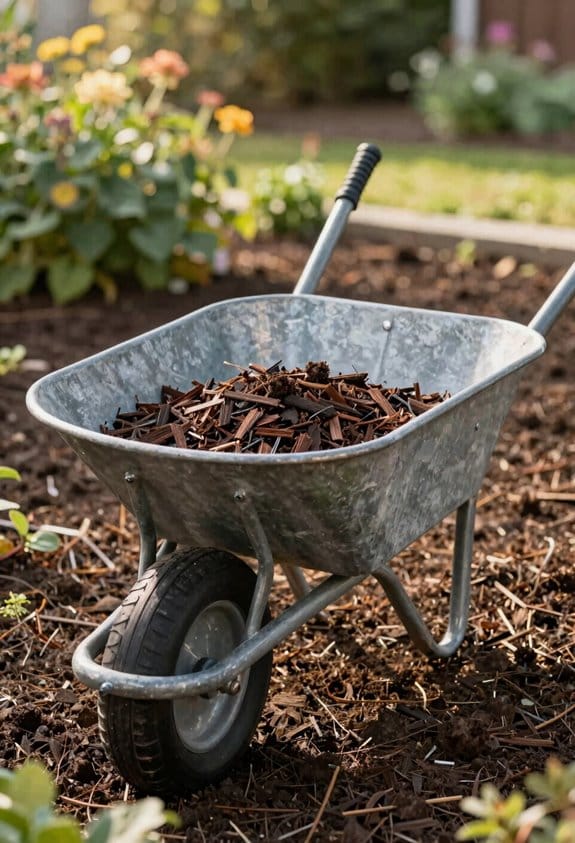 mulch boosts soil moisture retention