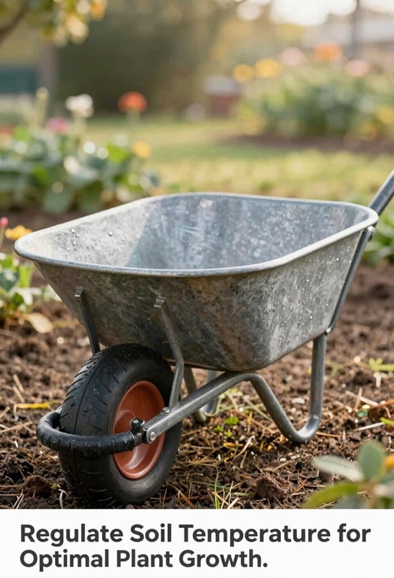 mulch regulates soil temperature