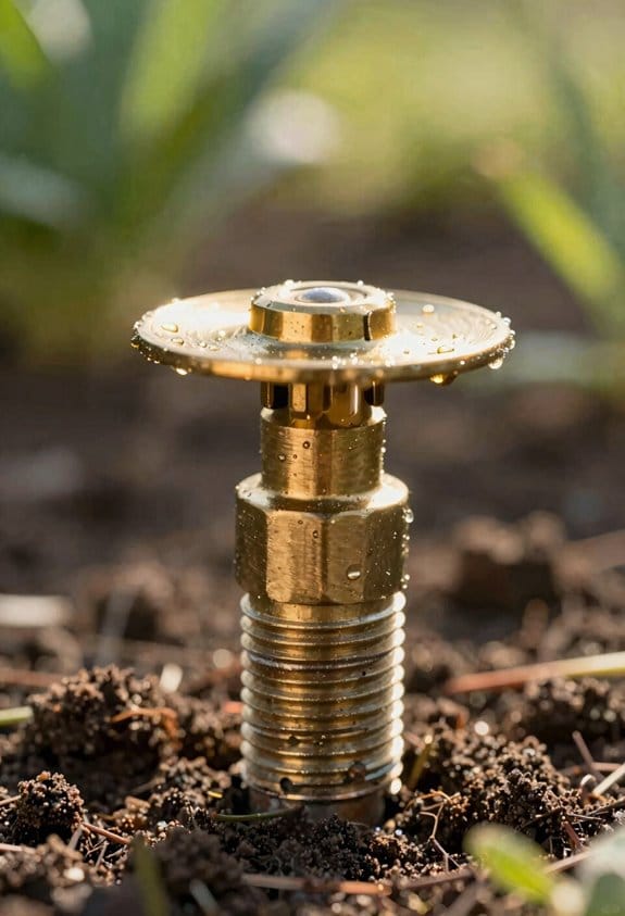 narrow sprinkler spray arc