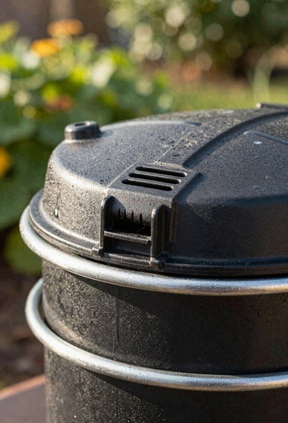 sealed tumbler prevents pests