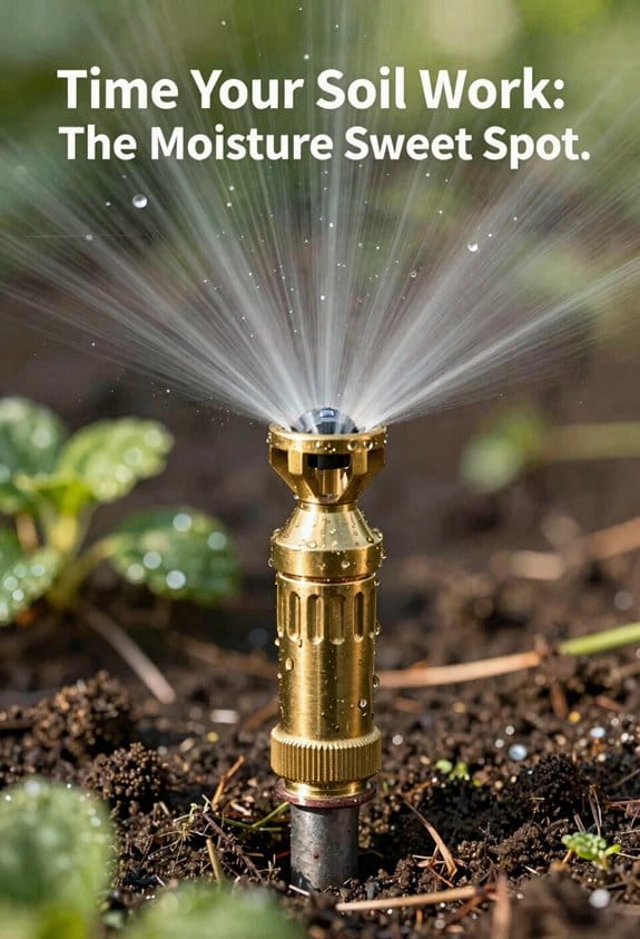 work soil when damp