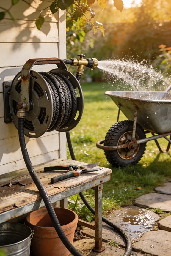 collecting rainwater for gardens